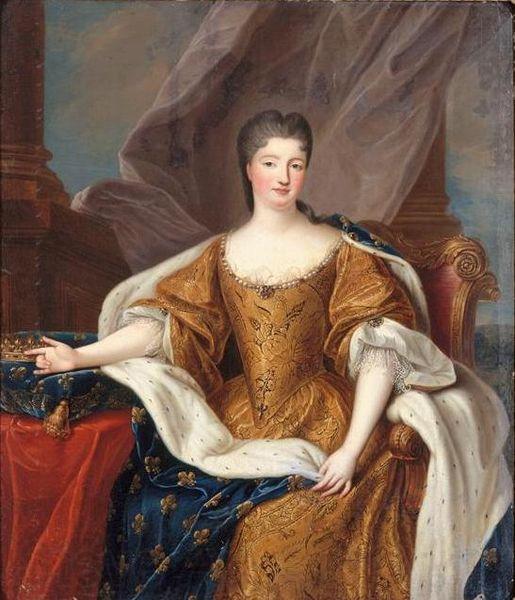 Circle of Pierre Gobert Portrait Marie Anne de Bourbon as Princess of Conti Spain oil painting art